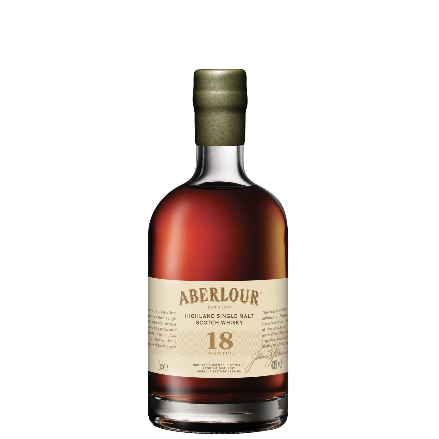 Highland Single Malt Scotch Whisky 18 Years Old - Aberlour (0.7l - astuccio)